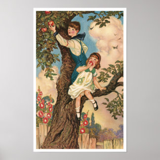 Poster d'illustration pour enfants vintage ou impr
