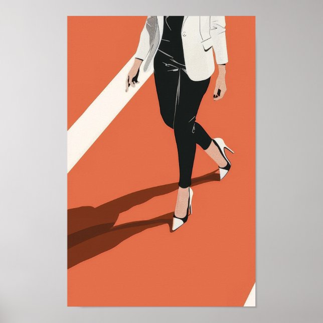 Poster d'illustration vintage florale (Devant)