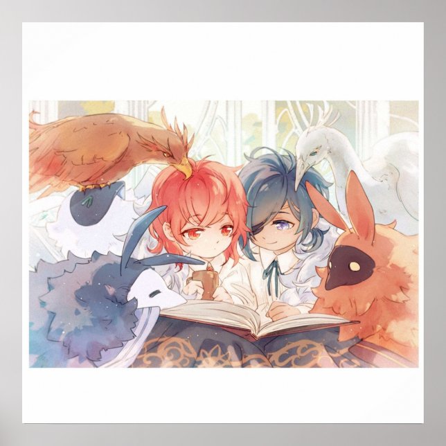 Poster Diluc kaeya (Devant)