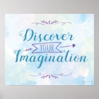 Poster d'Imagination (Bleu)