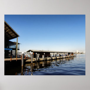 Poster Dimanche à la marina Perth, Australie