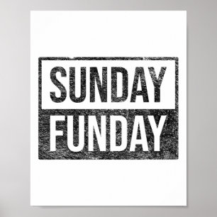Poster Dimanche Fête Brunch Footbyll Sports Bbq Church