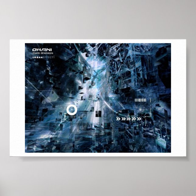 Poster dimension cyberfunk-chaotique effet urbanistique (Devant)