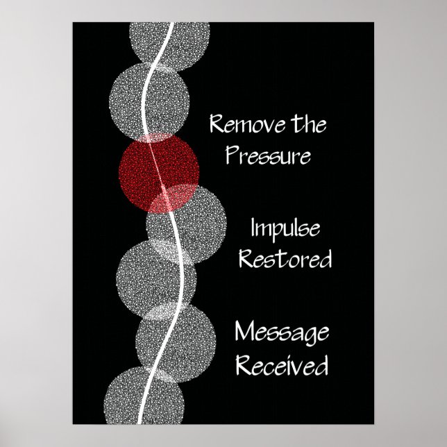 Poster d'impact de subbluxation de chiropratique (Devant)