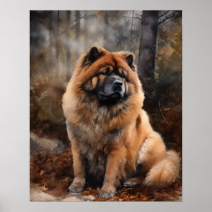 Poster d'impression Chow Chow Dog Art