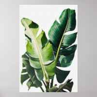 Poster d'impression d'art Feuille Banana