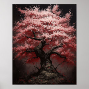 Poster d'impression d'art Sakura Cherry Tree