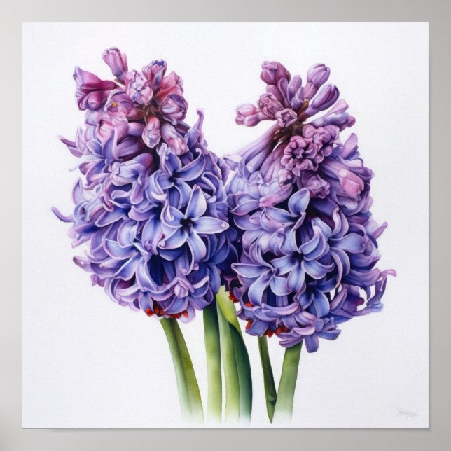 Poster d'impression de l'art de la floraison viole (Devant)