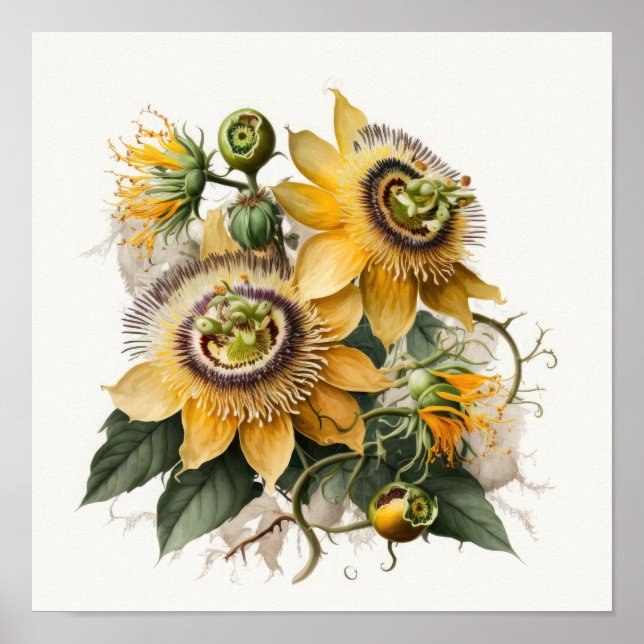Poster d'impression de l'art de la Passion Jaune (Devant)