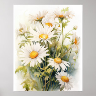 Poster d'impression de l'art des fleurs de marais