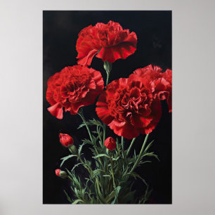 Poster d'impression de l'art des fleurs des oeille