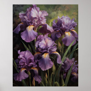 Poster d'impression de l'art Iris violet