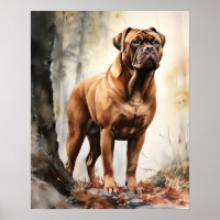 Poster d'impression de l'Art Mastiff Dog