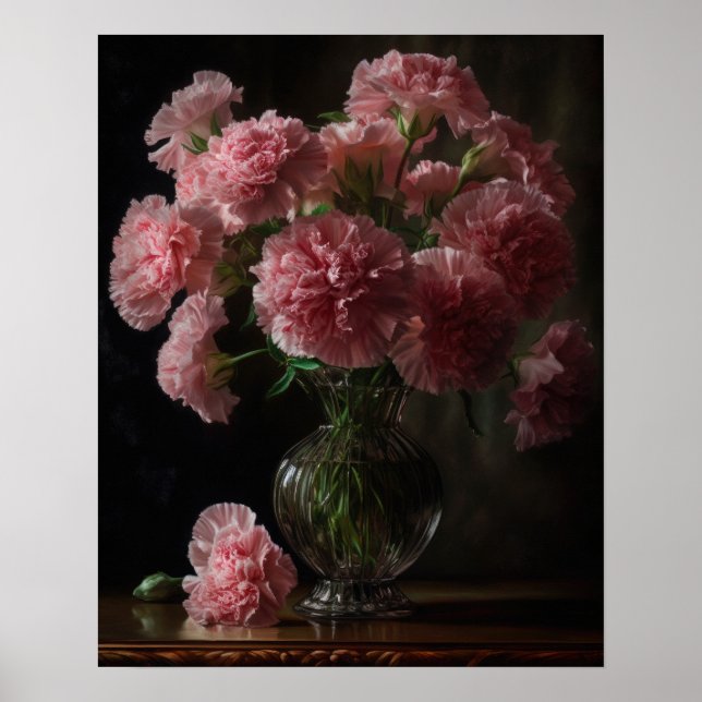 Poster d'impression de l'art rose (Devant)