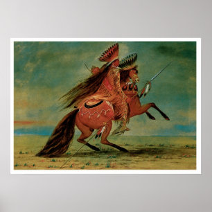 Poster d'impression de l'art Vintage du guerrier i