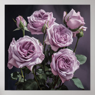 Poster d'impression de lavande Rose
