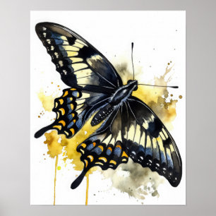 Poster d'impression de papillon Géant Swallowtail
