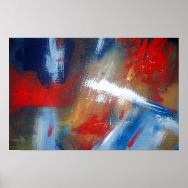 Poster d'impression de peinture Abstraite moderne (Devant)