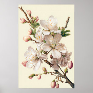 Poster d'impression des fleurs d'amande
