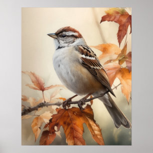 Poster d'impression d'objets d'art pour oiseaux du