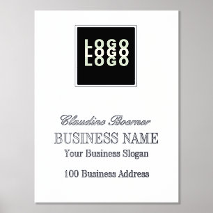 Poster d'impression du logo de l'entreprise Foil T
