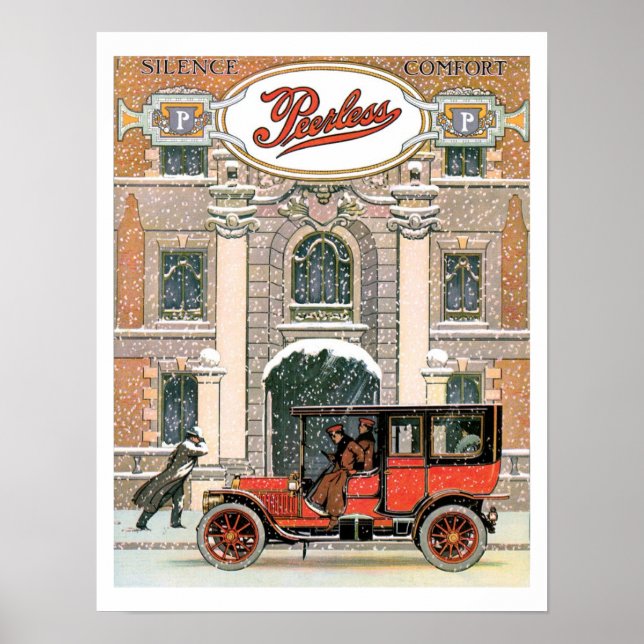 Poster d'impression d'une automobile sans véhicule (Devant)