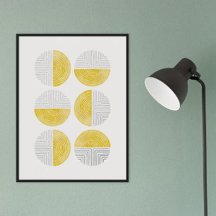 Poster d'impression Foil Yellow Circle