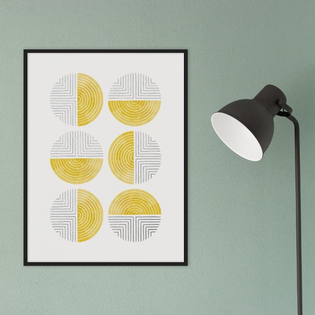 Poster d'impression Foil Yellow Circle (Créateur téléchargé)