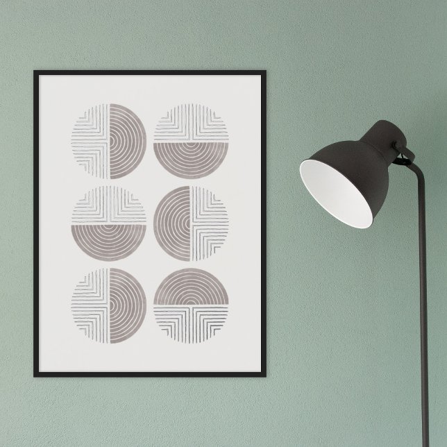 Poster d'impression Gray Circle (Créateur téléchargé)