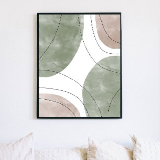 Poster d'impression minimaliste moderne Boho Art A
