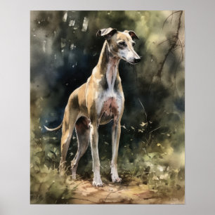 Poster d'impression Whippet Dog Art