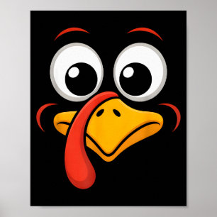 Poster Dinde de Thanksgiving Costume de Famille à Coordon