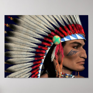 Poster ~ d'Indien d'Amerique de ~
