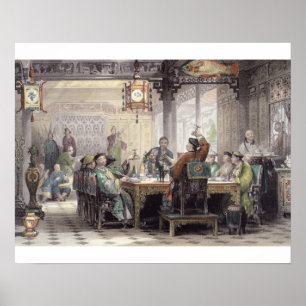 Poster Dîner à la Maison de Mandarin, de 'China in