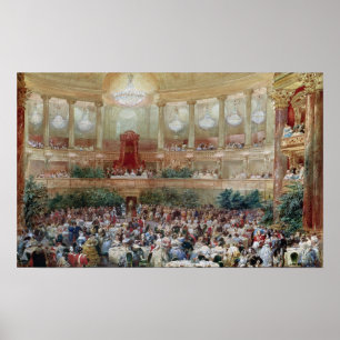 Poster Dîner dans la Salle des Spectacles à