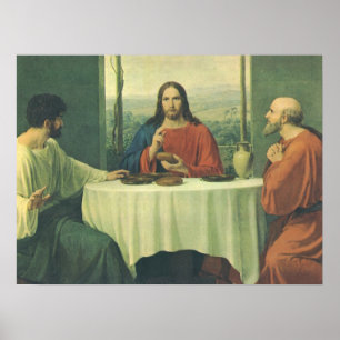 Poster Dîner de gala à Emmaüs avec Jésus-Christ