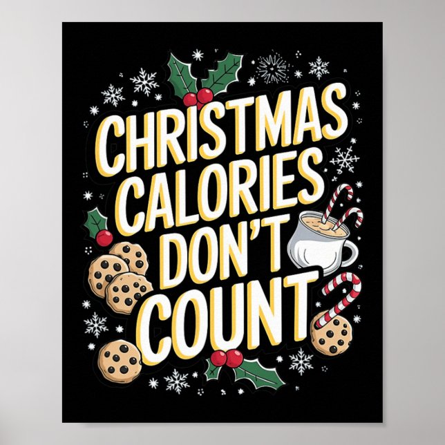Poster Dîner de Noël - Gîtes de vacances (Devant)