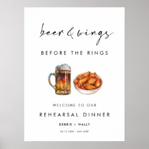 Poster Dîner de répétition Bière et Ailes avant les Annea