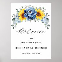 Dîner de répétition de mariage au tournesol poussi