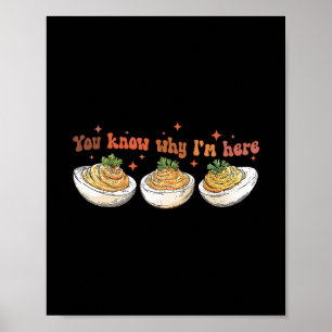 Poster Dîner de Thanksgiving Rétro Vous savez pourquoi je