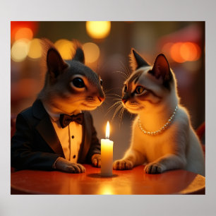 Poster Dîner romantique