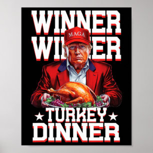 Poster Dîner Turquie Dîner Turquie Thanksgiving Dadd