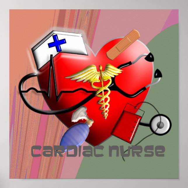 POSTER D'infirmière en cardiologie (Devant)