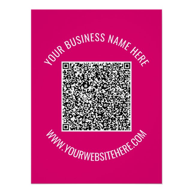 Poster d'informations sur l'analyse de code QR per (Devant)