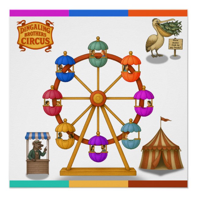 Poster Dingaling Bros Ferris Wheel (Devant)