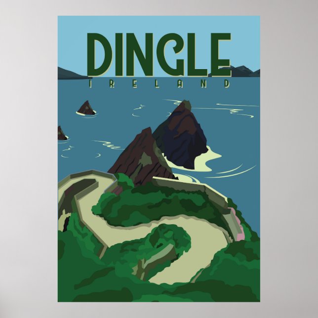 Poster Dingle Irlande (Devant)