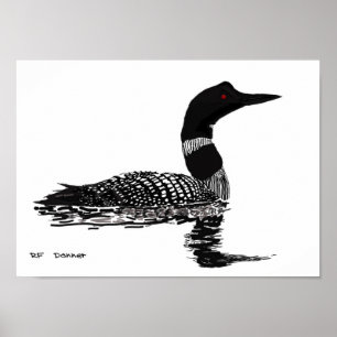 Poster Dingue tiré par la main