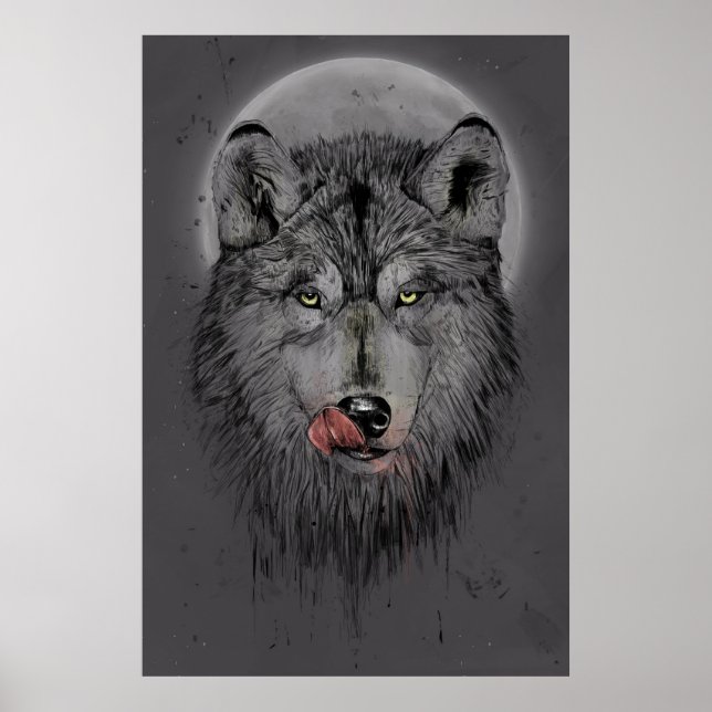 Poster Dinner time (dark version) (Devant)