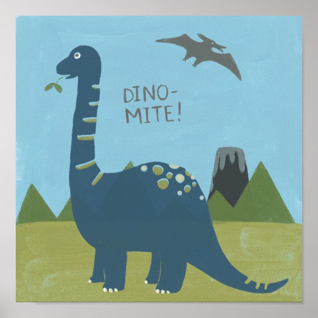 Poster Dino-mite Dinosaur (Devant)