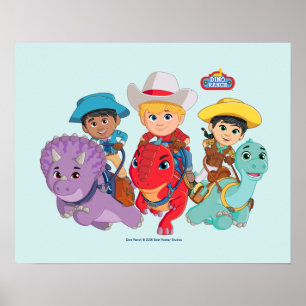 Poster Dino Ranch Friends Design